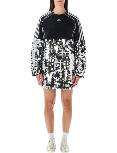 Adidas Originals Teamgeist Adilenium Season 4 Mini Dress In Black