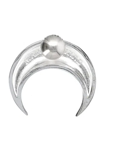 Marine Serre Moon Earring Large In Silver