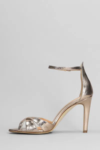The Seller 90mm Metallic-leather Sandals In Brown