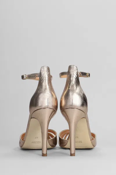 The Seller 90mm Metallic-leather Sandals In Brown