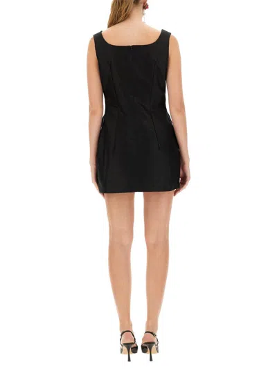 Magda Butrym Floral Embellished Scoop Neckline Sleeveless Dress In Black