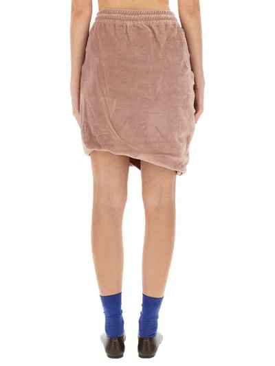 Vivienne Westwood Asymmetric Hem Drawstring Waist Skirt In Pink