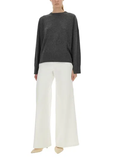 Loulou De Saison Anaa Lds Round Neck Sweater In Black