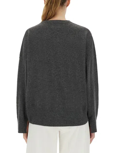 Loulou De Saison Anaa Lds Round Neck Sweater In Black
