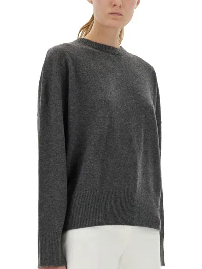 Loulou De Saison Anaa Lds Round Neck Sweater In Black
