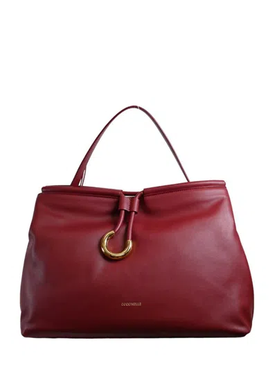 Coccinelle Top Handle Shoulder Bag In Red