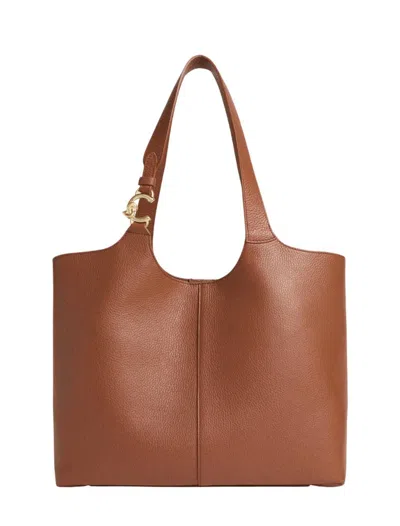 Coccinelle C-easy Large Tote In Brown