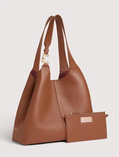 Coccinelle C-easy Large Tote In Brown