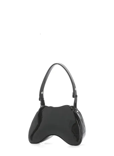 Diesel Play Synthetic Shoulder Bag In Black