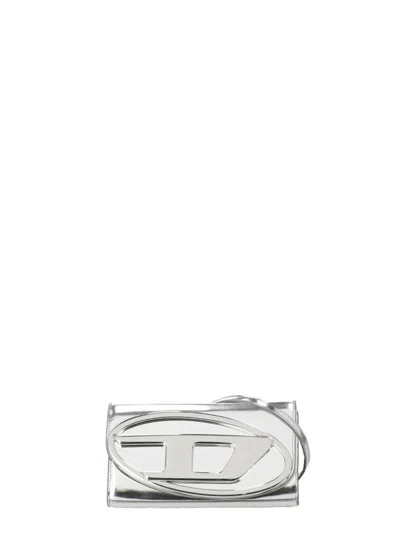 Diesel Silver 1dr Wallet In Silver