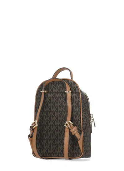 Michael Kors Printed Design Canvas Backpack In Brown