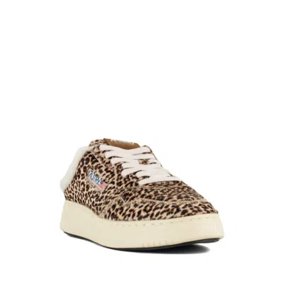 Autry Sneakers Medalist Mule Leopard-print Sneakers In Animal Print