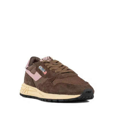 Autry Sneakers Reelwind Low In Nylon Suede And Leather Plugh And Zephyr In Brown