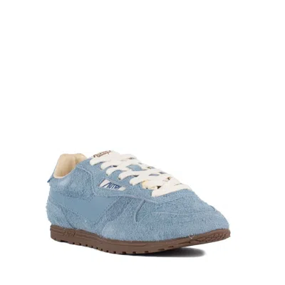 Autry Windspin Suede And Leather Street Sneakers In Blue