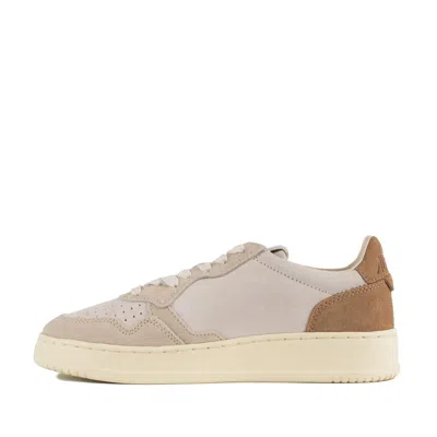 Autry Medalist Multicolor Low Top Sneakers With Logo Detail In Leather And Suede Woman In Multi