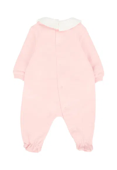 Moschino Bear-motif Babygrow Set In Pink