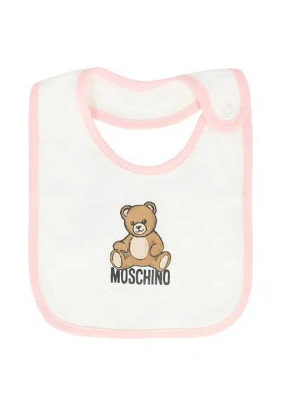 Moschino Bear-motif Babygrow Set In Pink