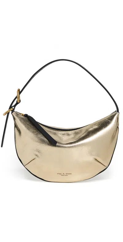 Rag & Bone Small Mercer Leather Hobo Bag In Gold