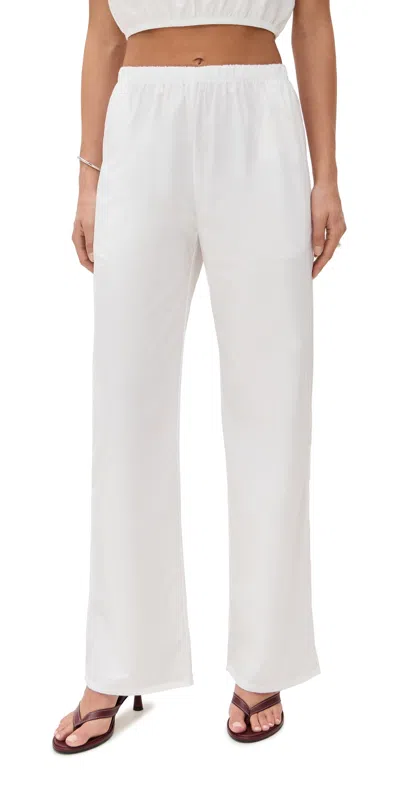 Le Bop Camille Pull On Pants White In White