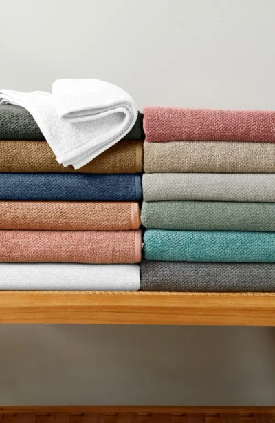 Woven & Weft Textured Single Bath Towel In Gray