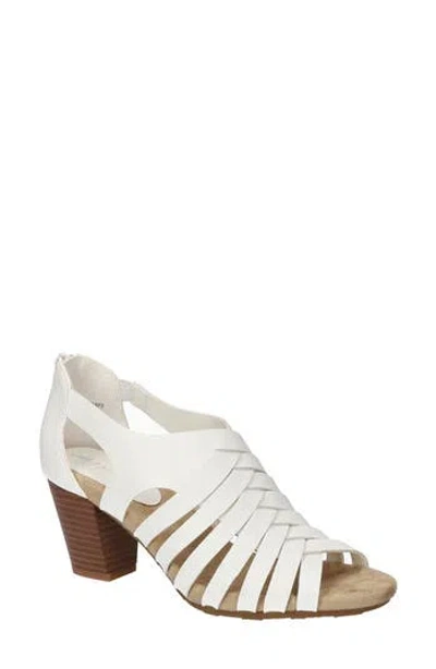 Easy Street Womens Vanni Heeled Sandals In White