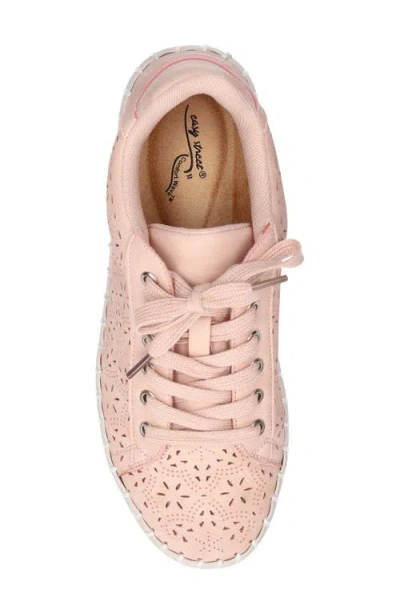 Easy Street Retta Womens Round Closed Toe Oxford Shoes In Pink