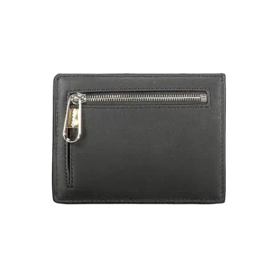 Calvin Klein Black Leather Wallet In Black