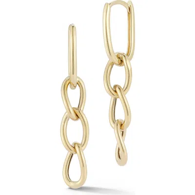 Ember Fine Jewelry 14k Paperclip Link Drop Earrings In Gold