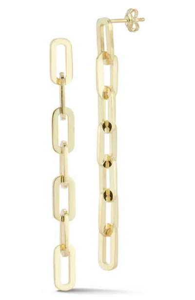 Chloe & Madison Chloe And Madison 7-link Drop Earrings In Gold