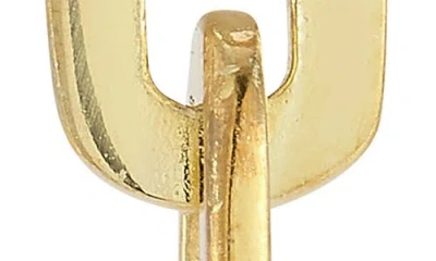 Chloe & Madison Chloe And Madison 3-link Chain Linear Drop Earrings In Gold