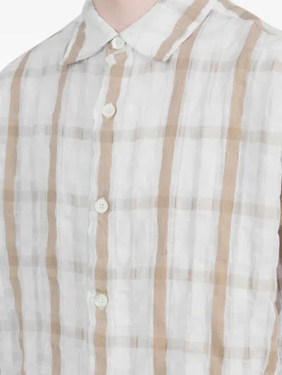 Vous Décidez Kariertes Hemd In White