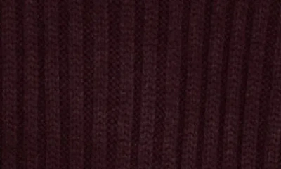 Area Stars Turtleneck Sweater Dress In Burgundy