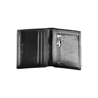 Calvin Klein Sleek Bifold Wallet With Rfid Block Men's Technology In Black