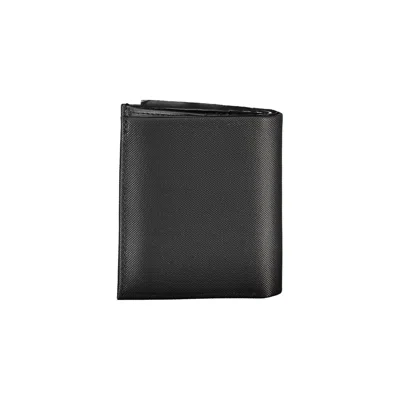 Calvin Klein Sleek Leather Bi-fold Wallet With Rfid Men's Block In Black