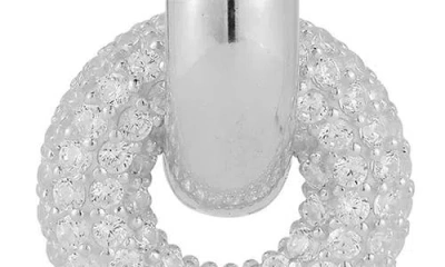 Chloe & Madison Chloe And Madison Silver Cz Drop Earrings No Color In Metallic