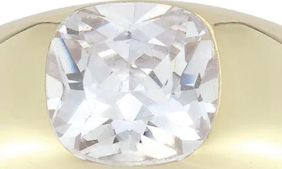 Chloe & Madison Chloe And Madison 14k Gold Plated Sterling Silver Dome Ring In Gold