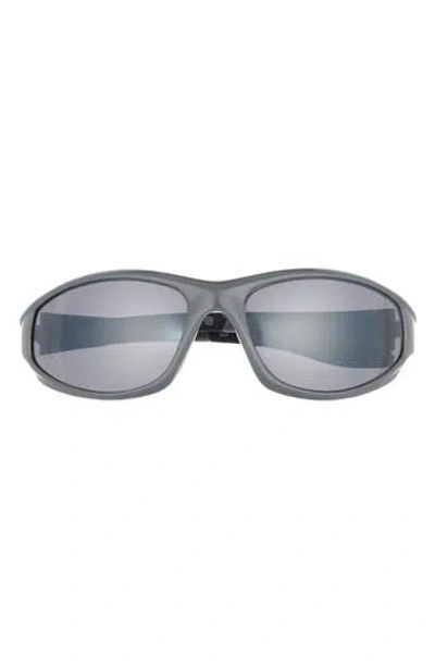 Diff Lightning 64mm Oval Sunglasses In Gray