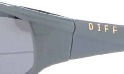 Diff Lightning 64mm Oval Sunglasses In Gray