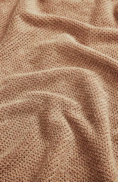 Woven & Weft Loop Textured 2-pack Bath Towels In Brown