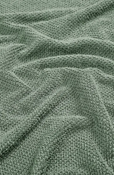 Woven & Weft Loop Textured 2-pack Bath Towels In Green