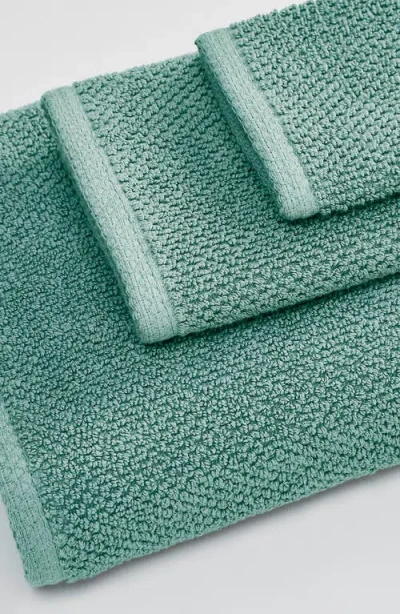 Woven & Weft Loop Textured 2-pack Bath Towels In Blue