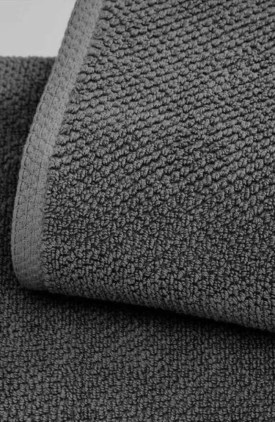 Woven & Weft Loop Textured 2-pack Bath Towels In Gray