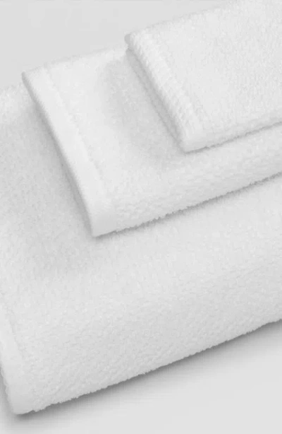 Woven & Weft Loop Textured 2-pack Bath Towels In White