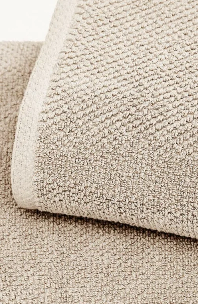 Woven & Weft Loop Textured 2-pack Bath Towels In Silver