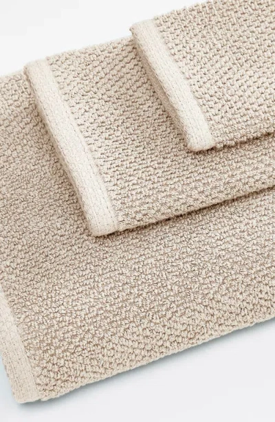 Woven & Weft Loop Textured 2-pack Bath Towels In Silver