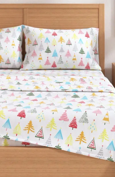 Woven & Weft Holiday Print Turkish Cotton Sheet Set