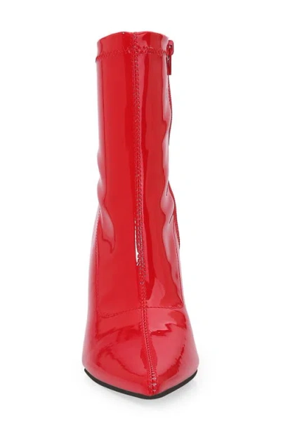 Berness Pointed Toe Bootie In Red
