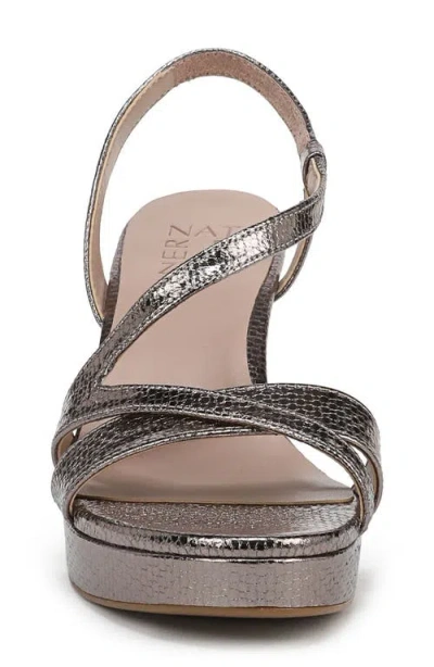 Naturalizer Women's Abby Open Square Toe Platform Dress Sandals In Gray