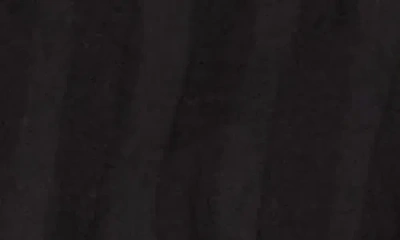 Steve Madden Shadow Stripe Ruffle Cotton Button Top In Black