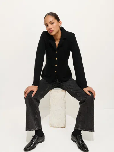 Alex Mill London Sweater Jacket In Black
